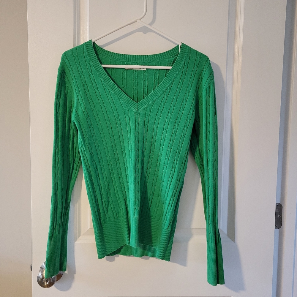 Old Navy sweater, green, size M